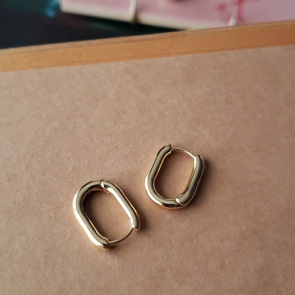 HOUSE OF HARLOW 14K Gold-Plated Hoop Earrings - Picture 4 of 8